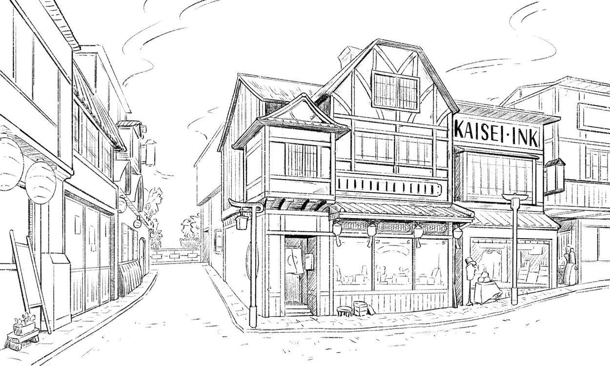 Witch Shop Background Design and Layout